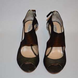 Metallic Copper and Green tone leather sandal